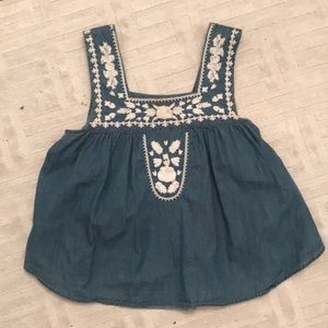 Lovers + Friends chambray top